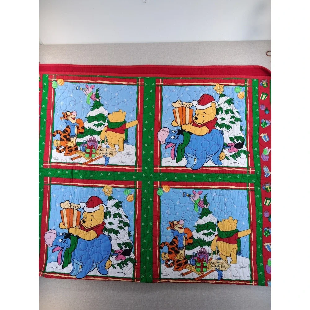 Handmade Winnie the Pooh Quilt 42.5x66